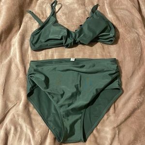 High waisted swim suit